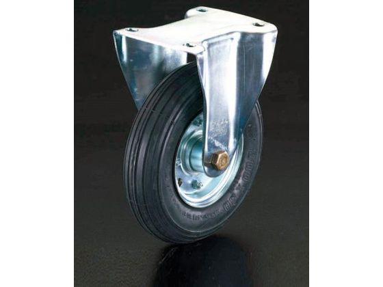 エスコ キャスター 固定金具 空気入車輪 260mm EA986HG-260