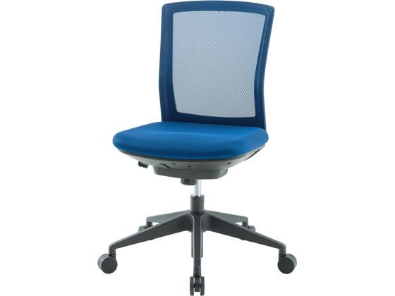 アイリスチトセ オフィスチェア シンフォート 背メッシュ 肘なしブルー アイリスチトセ オフィスチェア シンフォート 背メッシュ 肘なしブルー
