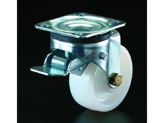 エスコ キャスター 自在金具 前輪ブレーキ付 100mm EA986HM-2