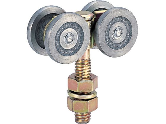 ●型番：2-4WH●耐荷重（kg／個）：35 ●適用レール：2号 ●品名：ドアハンガー用複車 ●A（mm）：38 ●B（mm）：32．0 ●D（mm）：43 ●K（mm）：48 ●L（インチ）：W1／