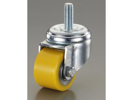 エスコ キャスター 自在金具 ねじ式 50mm M12 EA986HT-32
