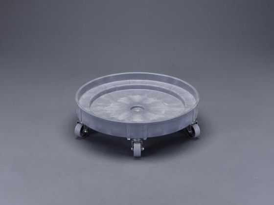 エスコ ドラム缶ドーリー ポリプロピレン製 φ610mm EA520W-4
