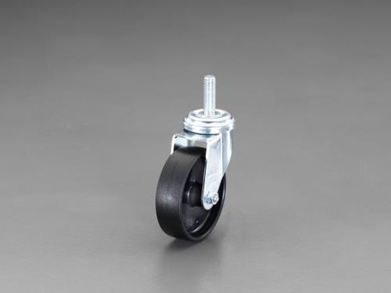 エスコ キャスター 自在金具 ねじ式 100mm M12 EA986HV-3