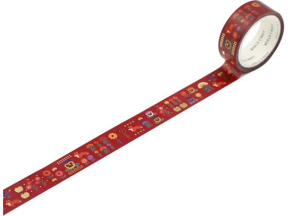 ワールドクラフト キラキラマスキングテープ Autumn 15mm×5m ワールドクラフト キラキラマスキングテープ Autumn 15mm×5m
