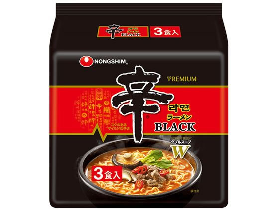 農心ジャパン 辛ラーメンブラック130g×3食 農心ジャパン 辛ラーメンブラック130g×3食