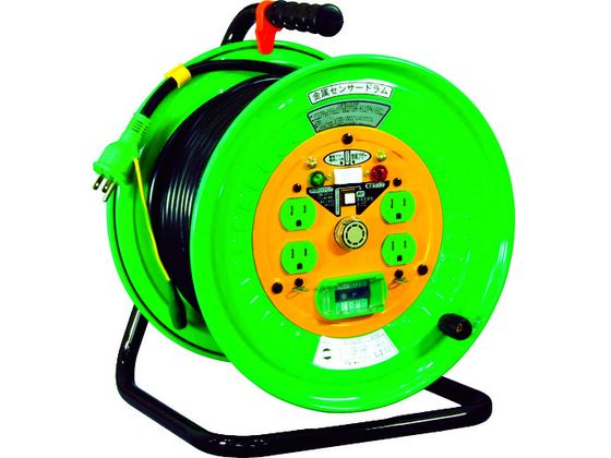 日動 金属センサードラム 100V 漏電保護専用ブレーカー付 30m KS-EB34 日動 金属センサードラム 100V 漏電保護専用ブレーカー付 30m KS-EB34