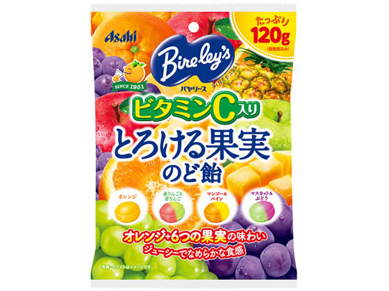 アサヒ バヤリース とろける果実 のど飴 120g アサヒ バヤリース とろける果実 のど飴 120g