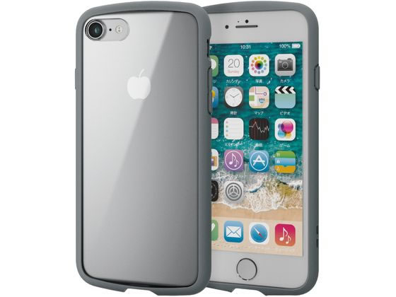 エレコム iPhone SE 第3世代 ケース TOUGH SLIM LITE グレー