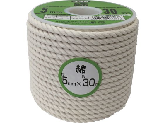 ユタカメイク ロープ 綿ロープボビン巻 5φ×30m RC-3 ユタカメイク ロープ 綿ロープボビン巻 5φ×30m RC-3