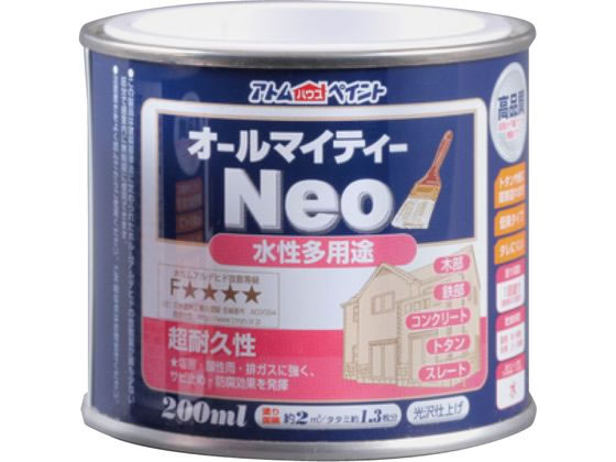 アトムサポート 水性オールマイティーネオ 200mL ホワイトグレー アトムサポート 水性オールマイティーネオ 200mL ホワイトグレー
