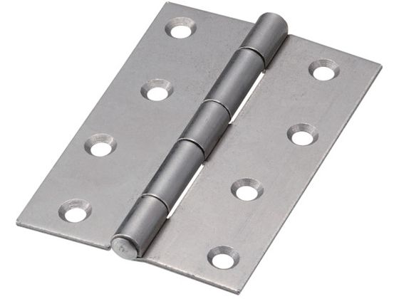 TRUSCO スチール製厚口蝶番 生地仕上げ 全長102mm 10個
