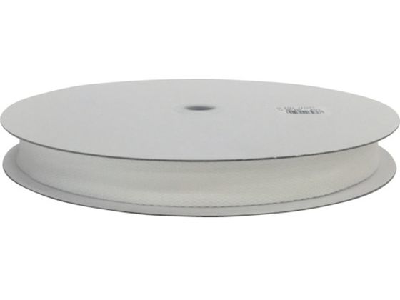 ユタカメイク 平ベルトアクリルカラー 25mm×25m ホワイト PAD-301