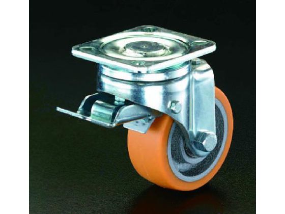 エスコ キャスター 自在金具 前輪ブレーキ付 150mm EA986KG-3