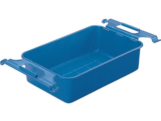 TRUSCO 取手付パーツBOX 有効内寸395×242×118 青 M-4
