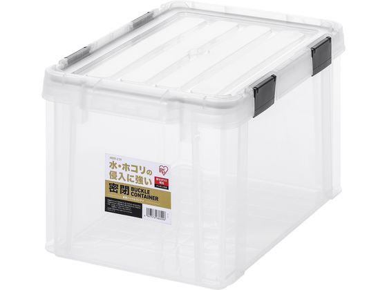 アイリスオーヤマ 密閉バックルコンテナ クリア 19.5L MBR-21R