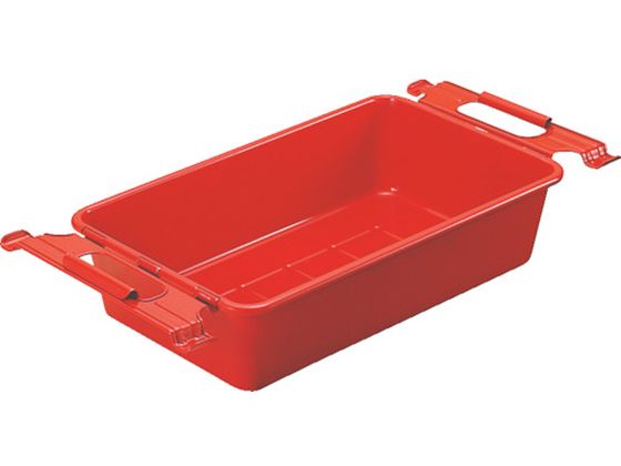 TRUSCO 取手付パーツBOX 有効内寸395×242×118 赤 M-4