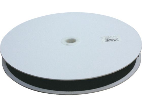 ユタカメイク 平ベルトアクリルカラー 25mm×25m ブラック PAD-312