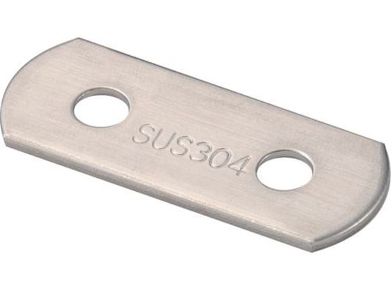 TRUSCO ジョイント金具19型フラット ステンレス 長さ50 穴数2