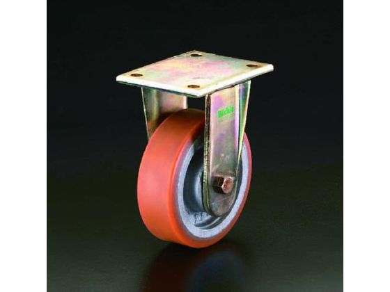 ●仕様：固定●材質：金具：スチール、車輪：ポリウレタン●車輪径×幅：２００×８０ｍｍ●全高：２５５ｍｍ●耐熱温度：−２５〜７０℃●耐荷重：１６００ｋｇ●重量：１１．５ｋｇ●動的負荷による車輪の変形を抑