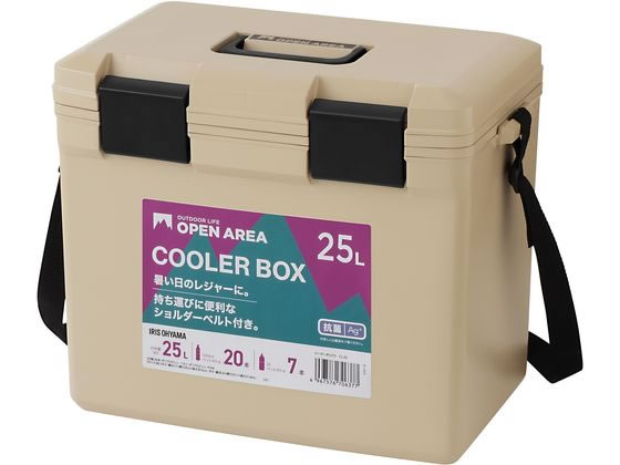 アイリスオーヤマ クーラーボックス 25L ベージュ CL-25