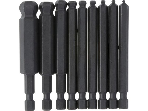 ボンダス ボールポイント・パワービット セット9本組(2-12mm) BHX9M ボンダス ボールポイント・パワービット セット9本組(2-12mm) BHX9M