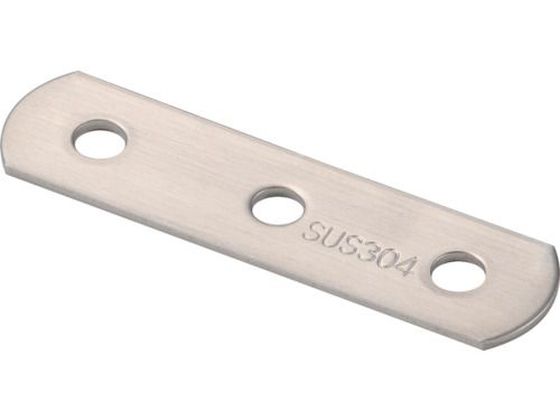 TRUSCO ジョイント金具19型フラット ステンレス 長さ75 穴数3