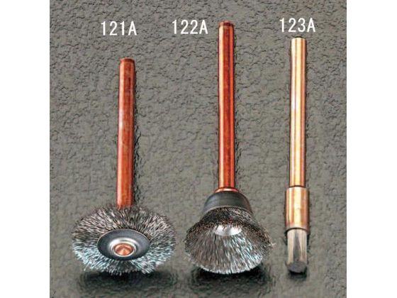 エスコ 軸付ブラシ ステンレスワイヤー 2本 13.0mm EA818E-122A エスコ 軸付ブラシ ステンレスワイヤー 2本 13.0mm EA818E-122A