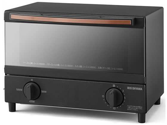 アイリスオーヤマ スチームオーブントースター2枚焼き ブラック BLSOT-011-B アイリスオーヤマ スチームオーブントースター2枚焼き ブラック BLSOT-011-B