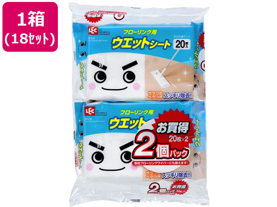 レック ウェットシート フローリング用 20枚 2個入り×18パック