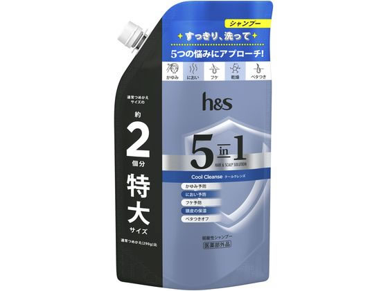 P & G h & s 5in1 クールクレンズシャンプー 替 560g
