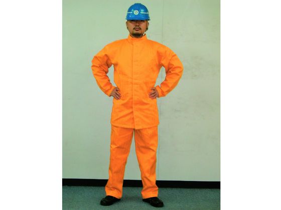 YSPW1BXL吉野 ハイブリッド(耐熱・耐切創)作業服 上着 ネイビーブルー8290844 吉野 ハイブリッド 耐熱・耐切創 作業服 上着 ネイビーブルー 8290844