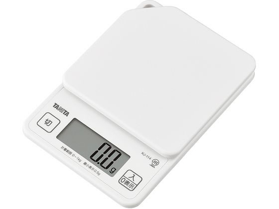 タニタ デジタルクッキングスケール 1kg KJ-114 WH ココナッツホワイト