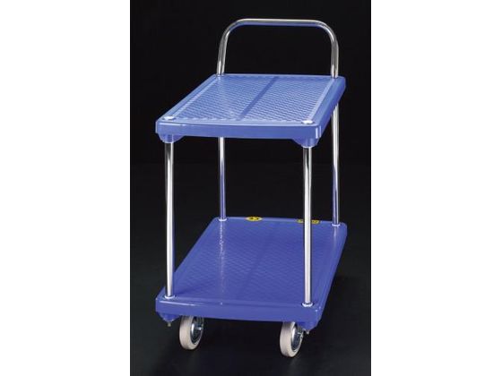 エスコ 運搬車 二段式 ブレーキ付 200kg 810×500mm