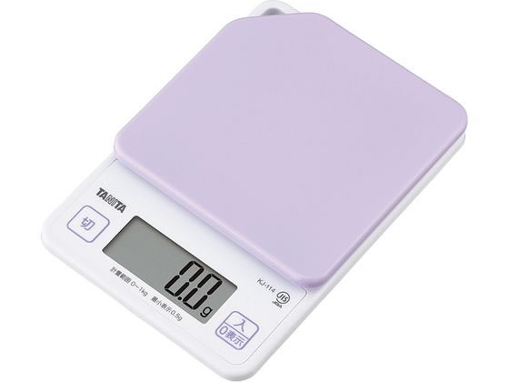 タニタ デジタルクッキングスケール 1kg KJ-114 PP ブルーベリーパープル