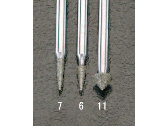 エスコ ダイヤモンドバー 2.5×6.9×44.5mm EA819DG-6 エスコ ダイヤモンドバー 2.5×6.9×44.5mm EA819DG-6
