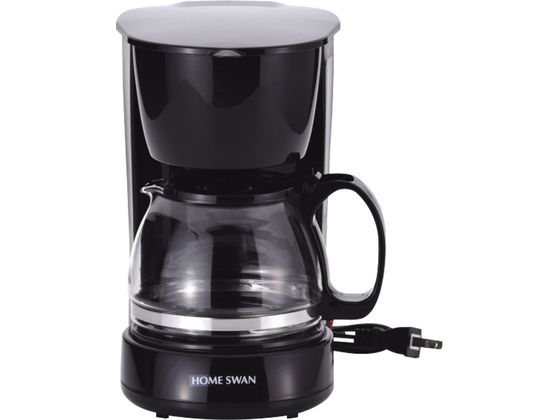 ホームスワン コーヒーメーカー 5カップ SCM-05S 黒 ホームスワン コーヒーメーカー 5カップ SCM-05S 黒
