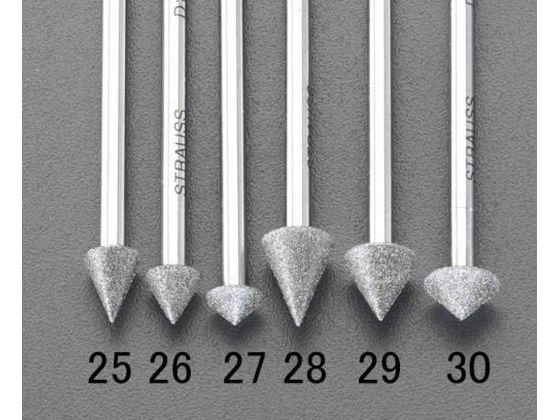 エスコ ダイヤモンドバー 3mm軸 傘型 45° 8.0mm EA819DG-28 エスコ ダイヤモンドバー 3mm軸 傘型 45° 8.0mm EA819DG-28