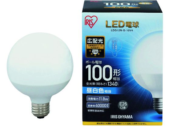 アイリスオーヤマ LED電球 ボール電球 100形相当 昼白色 1340lm