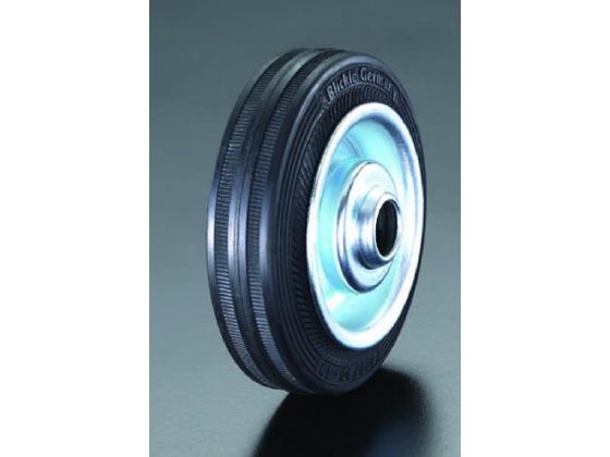 エスコ 車輪 ラバータイヤ スチールリム ローラーベアリング 200×50mm