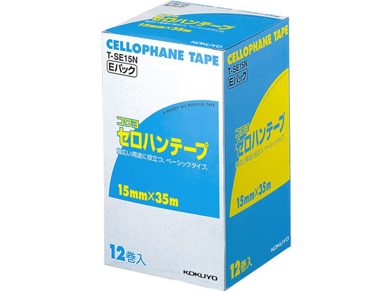 コクヨ セロテープ 大巻 徳用Eパック 15mm 12巻入 10個 T-SE15N