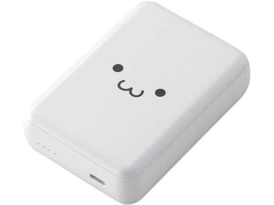 エレコム モバイルバッテリー 10000mAh シロチャン DE-C49-10000WF エレコム モバイルバッテリー 10000mAh シロチャン DE-C49-10000WF
