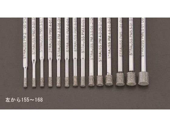 エスコ CBNバー 3mm軸 2.0×5.0×55mm #140粒 EA819DJ-155 エスコ CBNバー 3mm軸 2.0×5.0×55mm #140粒 EA819DJ-155