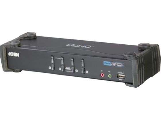 ATEN KVMPスイッチ 4ポート／DVI／USB2.0ハブ搭載 CS1764A