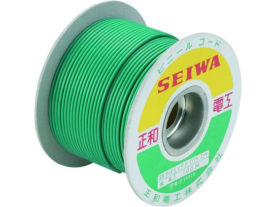 正和電工 アースコード VSFコード 100m ドラム巻 SF-100CD 正和電工 アースコード VSFコード 100m ドラム巻 SF-100CD