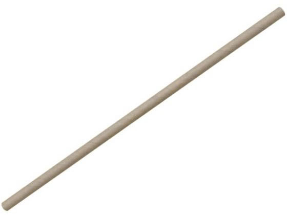 パックスタイル 紙ストロー 6φ×210mm 未晒(個包装)100本