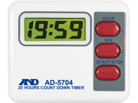 A & D デジタル タイマー 20時間計 AD5704 Type A