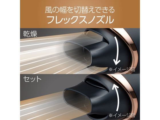 エルゴノミックデザイン ブラックドライヤー KOIZUMI ダブルファンドライヤー モンスター ブラック KHDW910Kが9,541