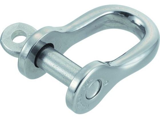 TRUSCO 半丸シャックル ステンレス製 線径6×開口14mm (2個入)