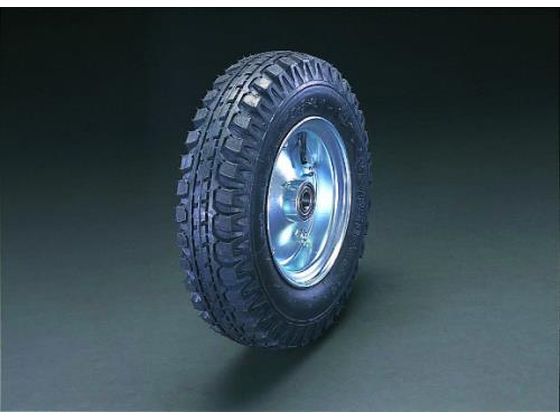 エスコ 車輪 空気入 スティールリム ベアリング 420×115mm