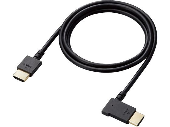 エレコム HDMIケーブル 1.0m L字 左 CAC-HD14EYL10BK